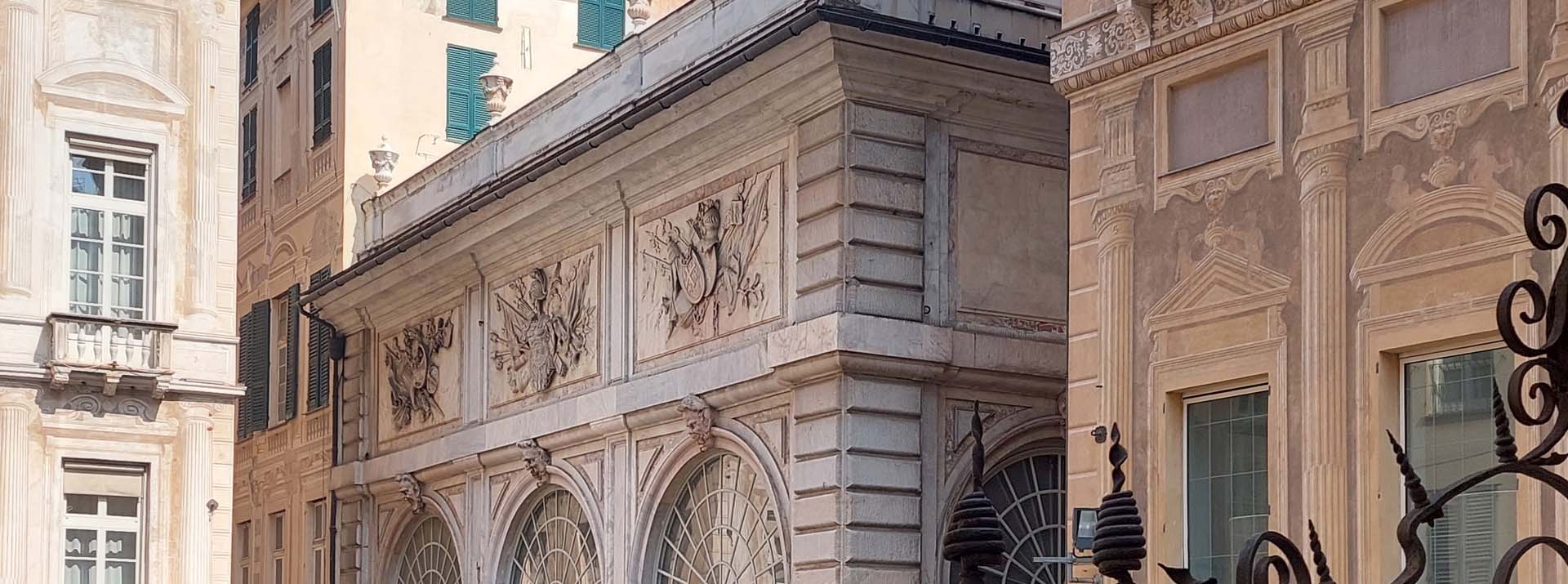 Restauro della Loggia della Mercanzia di Genova a cura di Boero