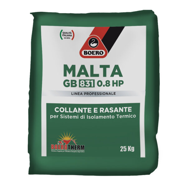 Collante e rasante per sistemi di isolamento termico BoeroTherm Malta GB 831 0.8 HP di Boero