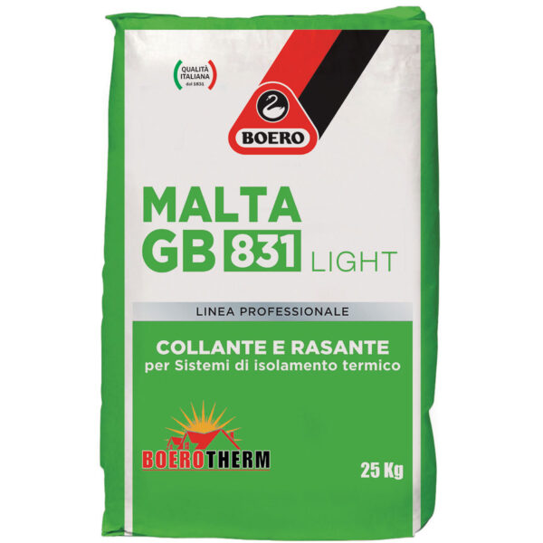 Collante per pannelli isolanti a base minerale alleggerita Malta GB 831 Light di Boero