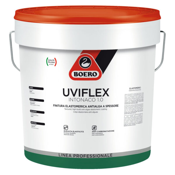 Finitura elastomerica antialga a spessore Uviflex Intonaco 1.0 di Boero