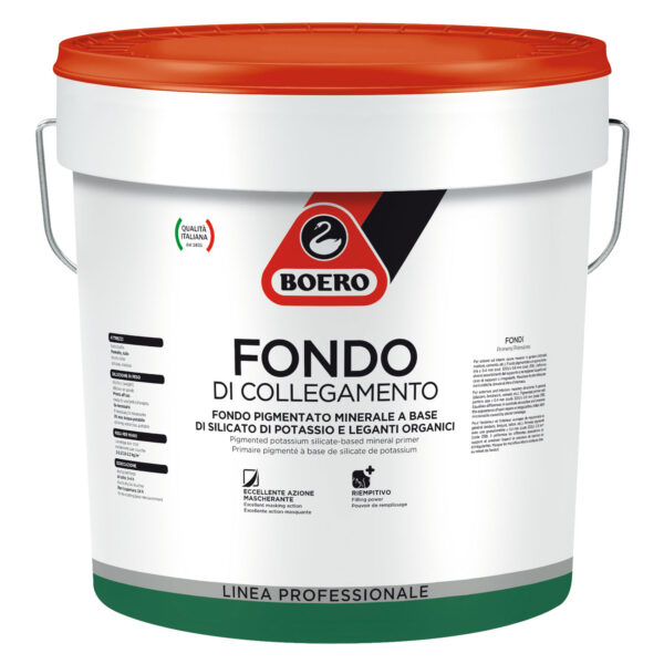 Fondo pigmentato minerale a base di silicato di potassio e leganti organici 0.5 Fondo Di Collegamento 0.5 di Boero