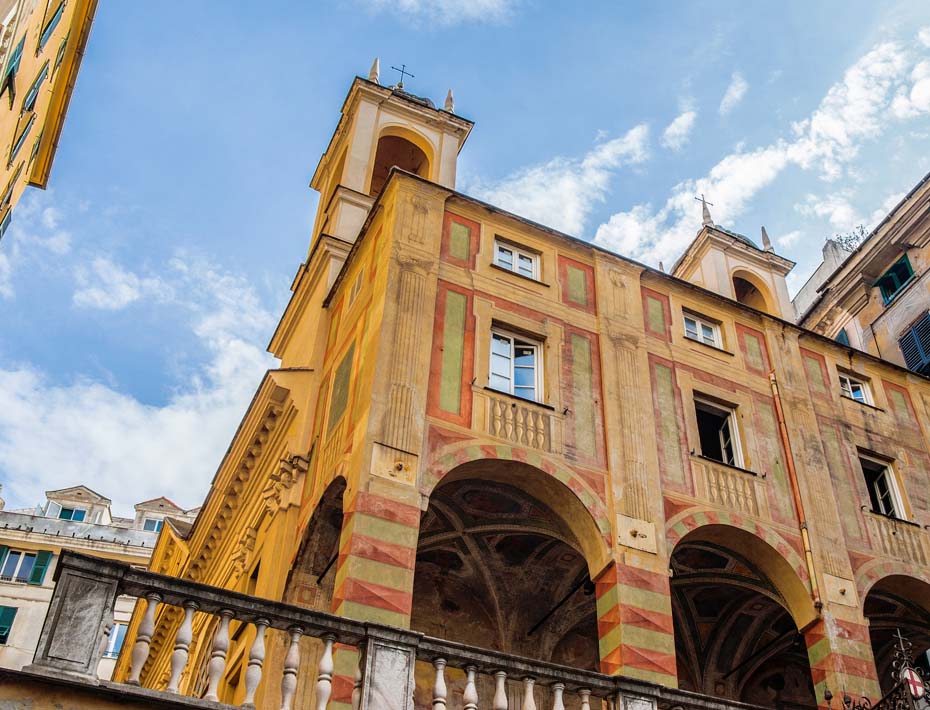 Restauro della Loggia della Mercanzia di Genova a cura di Boero