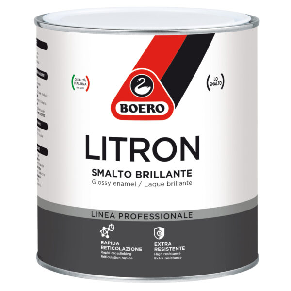 Smalto brillante per ferro e legno Litron di Boero