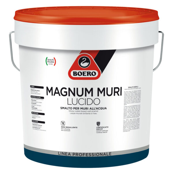 Smalto murale lucido all'acqua Magnum Muri Lucido di Boero