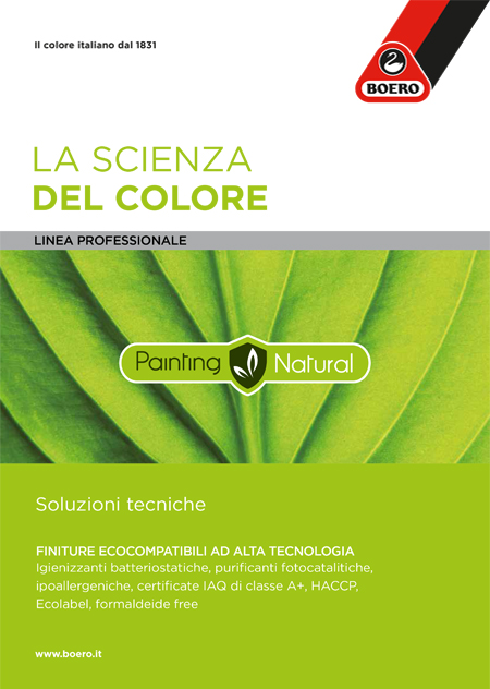 Brochure pitture ecocompatibili Ecolabel Painting Natural Boero