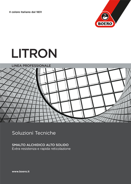 Brochure smalto brillante Litron di Boero