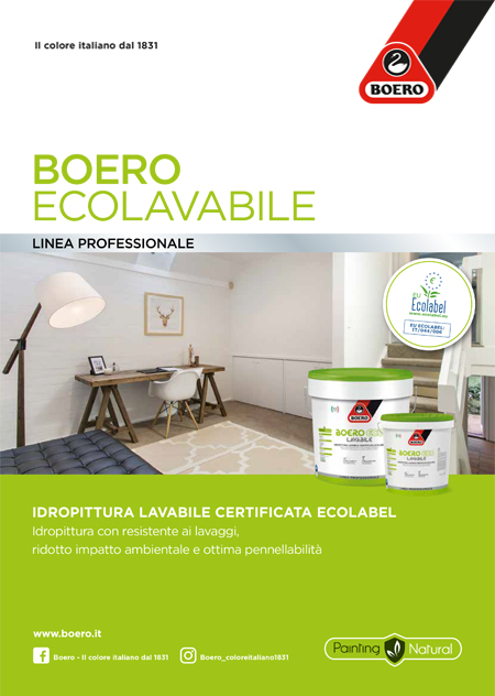 Scheda pittura lavabile Ecolabel Boero Eco Lavabile di Boero