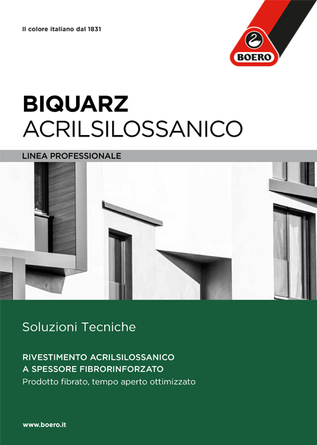 Brochure rivestimento a spessore fibrorinforzato Biquarz Acrilsilossanico di Boero
