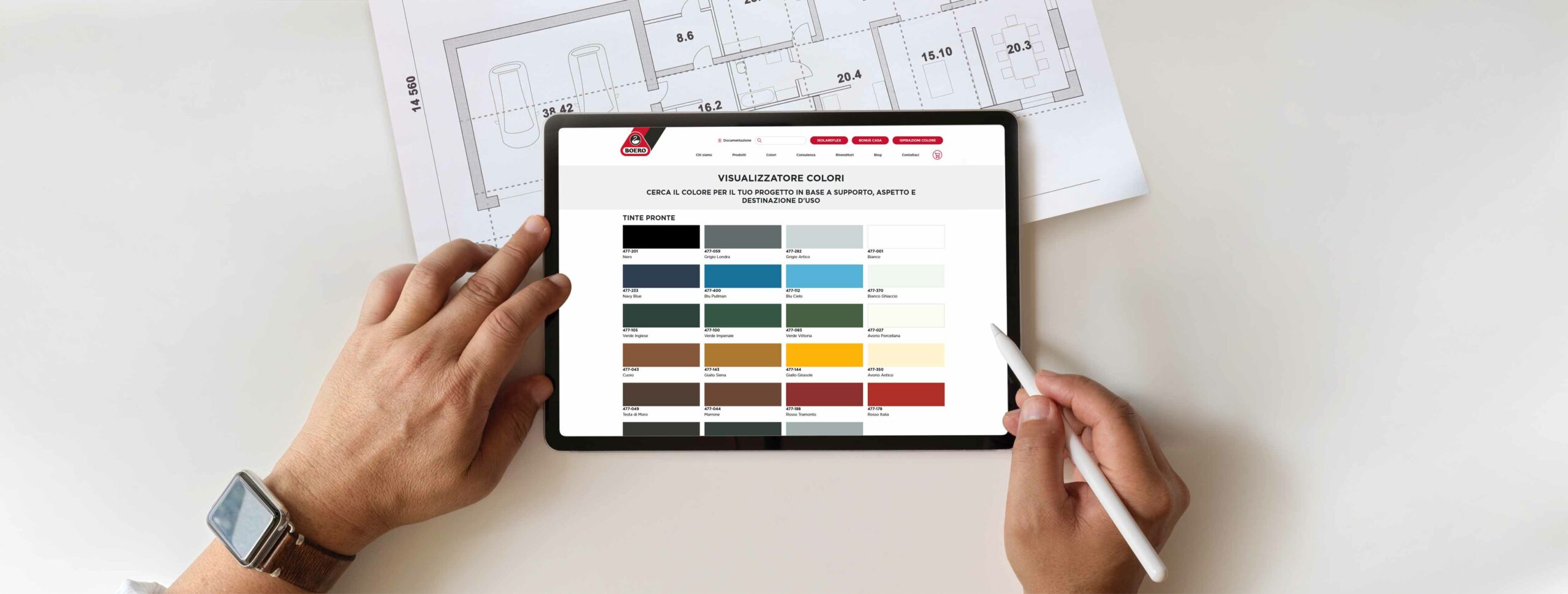Boero visualizzatore colori